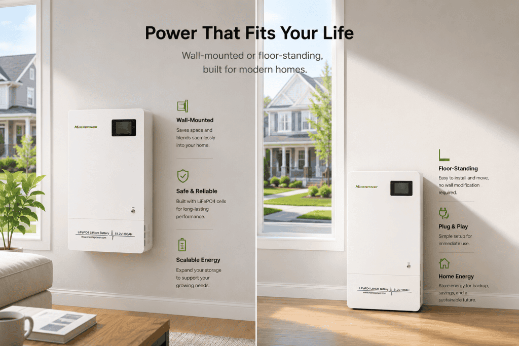 Wall/Floor-Mount Lithium Battery